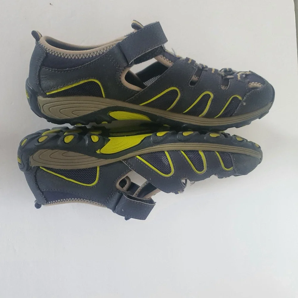 Merrell Youth Hydro H2O Hiker Sandals Sz 7M Navy Green Outdoors Boy Girl MY54859